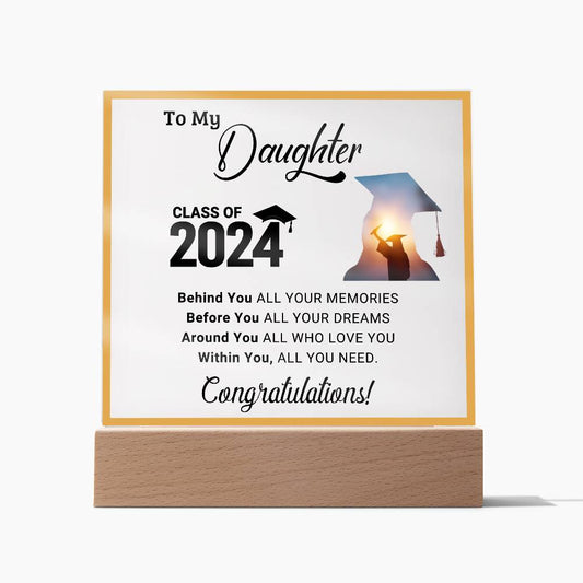 "Class of 2024" Daughter Acrylic Decor Gift