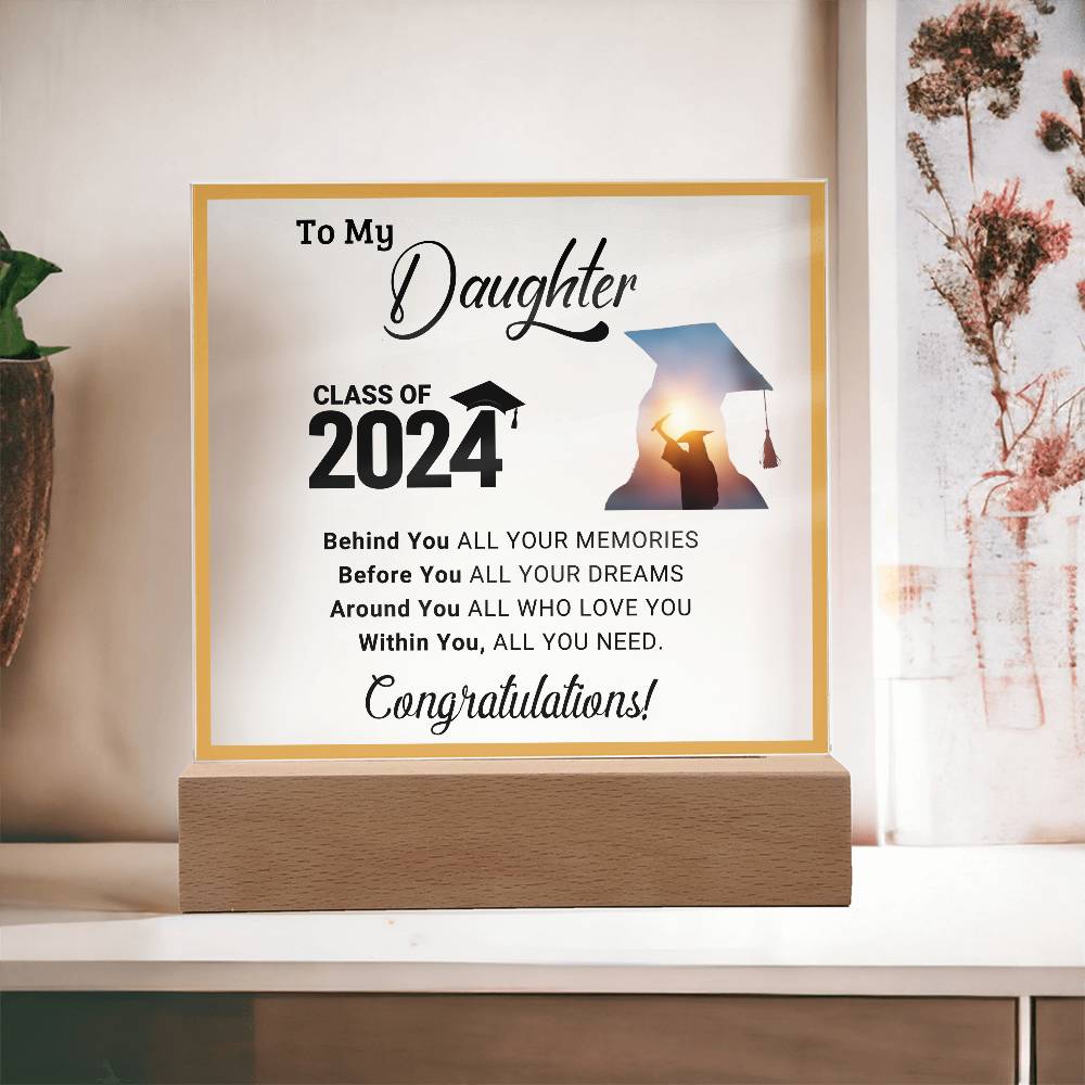 "Class of 2024" Daughter Acrylic Decor Gift