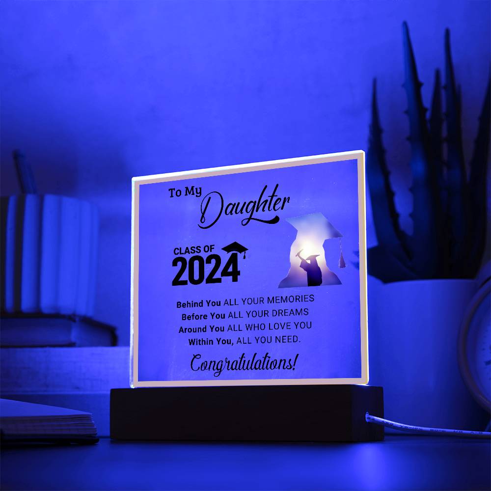 "Class of 2024" Daughter Acrylic Decor Gift