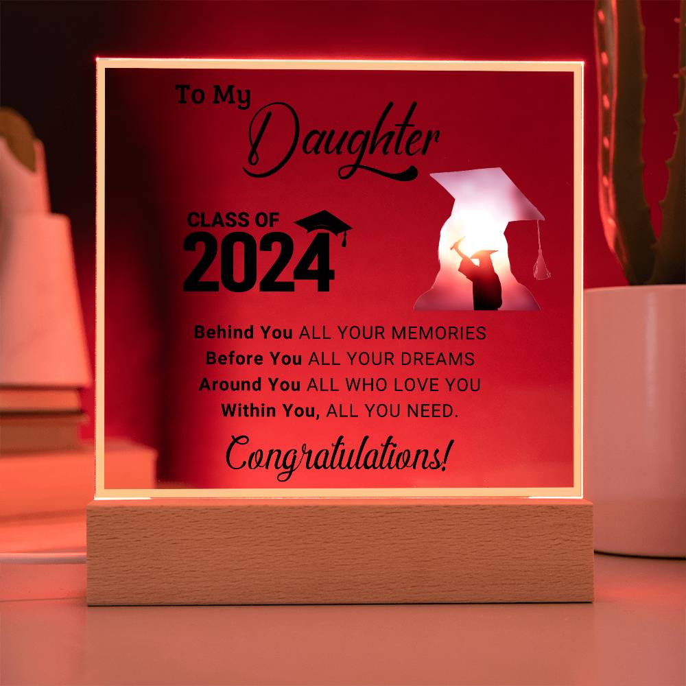 "Class of 2024" Daughter Acrylic Decor Gift