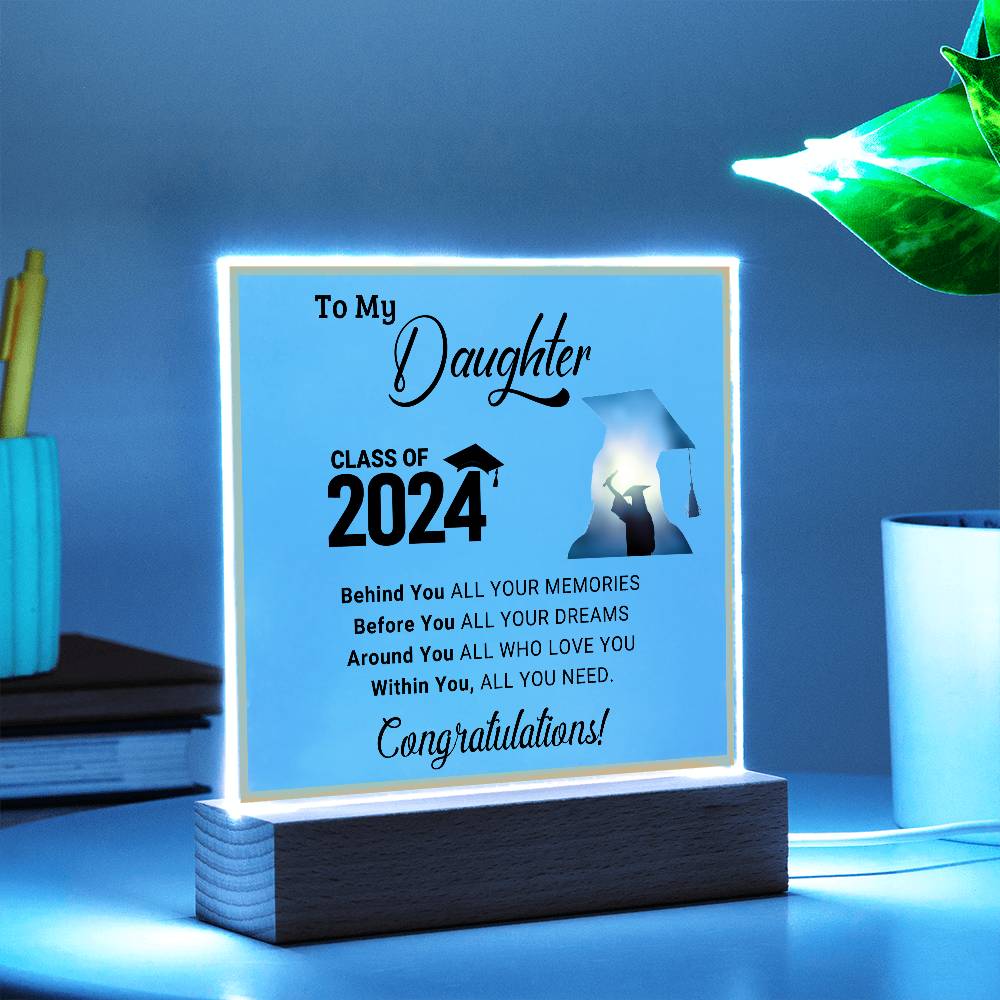 "Class of 2024" Daughter Acrylic Decor Gift