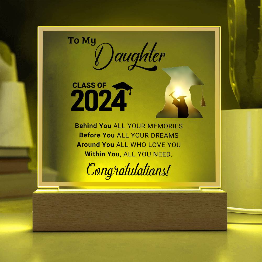 "Class of 2024" Daughter Acrylic Decor Gift