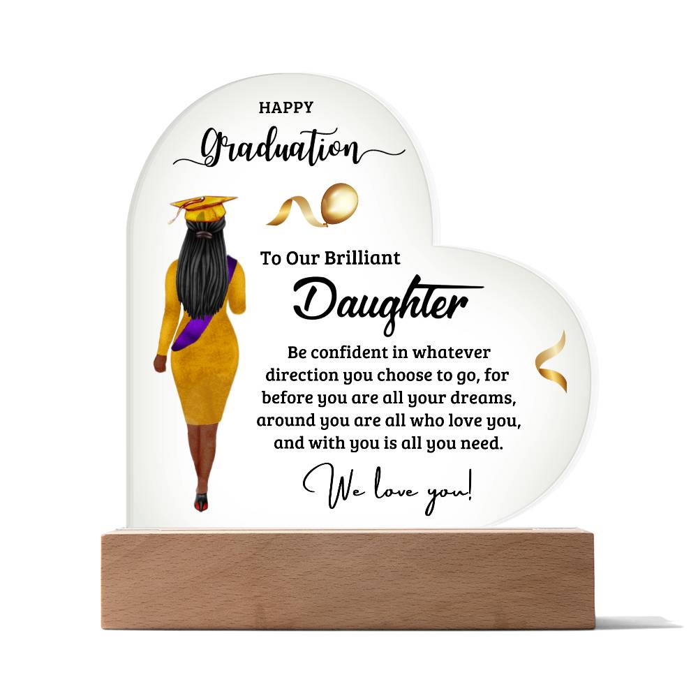 "Happy Graduation" Daughter Acrylic Decor Gift