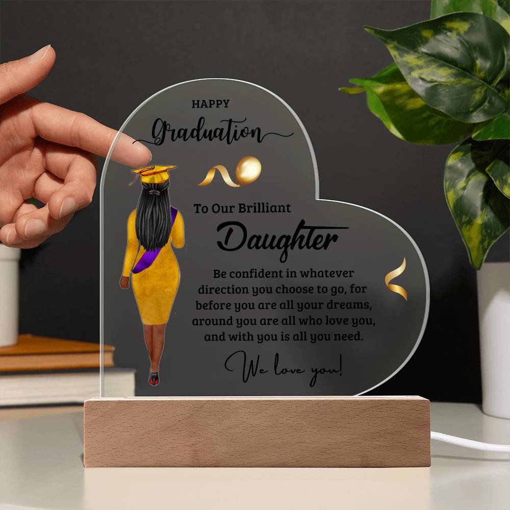 "Happy Graduation" Daughter Acrylic Decor Gift