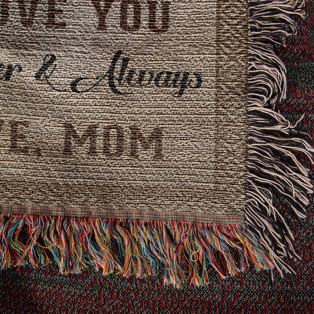 "I Am The Storm" Heirloom Woven Blanket Gift for Son from Mom